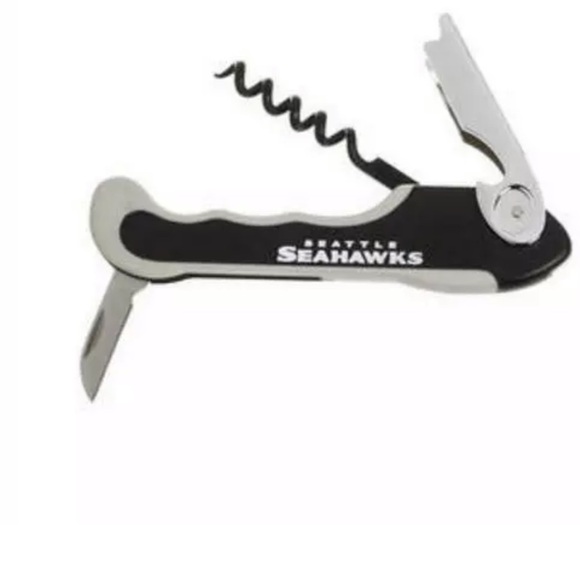 Seattle Seahawks Wine Bottle Opener 3 In 1 Tool - Picture 1 of 4